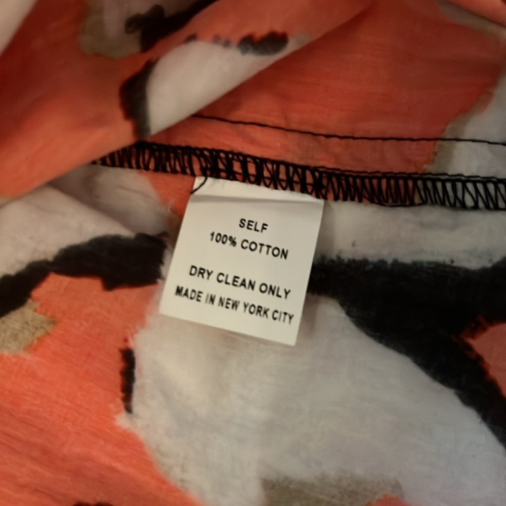Hunter Bell Hampton Dress Orange Poppy Floral Size XS $415 - Picture 5 of 5
